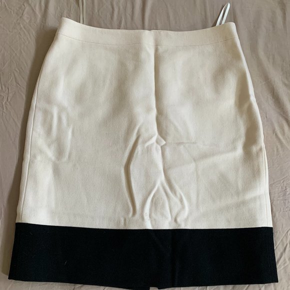 J. Crew Beige and Black Wool skirt - Picture 1 of 4